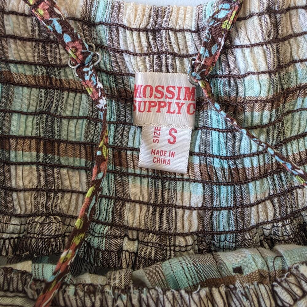 Y2K Mossimo Tank Top Small Multicolor Plaid Ruffle Babydoll Cami TVD Bella Swan - Picture 3 of 7